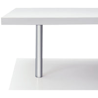 Scrivania Angolare da Ufficio Studio per Computer in Legno bianco 140x120x78,2 cm