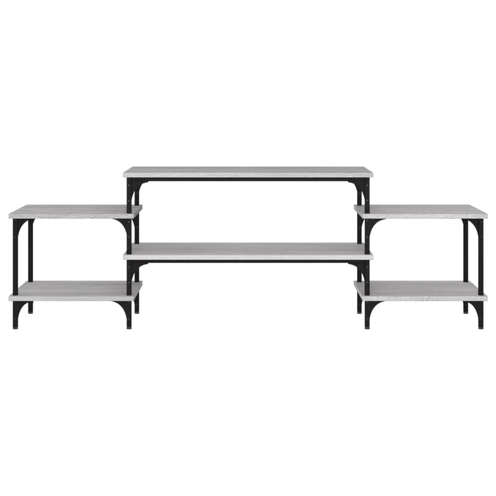Mobile TV multimediale mensola TV credenza TV sala da pranzo soggiorno camera da letto Sonoma 157 x 35 x 52 cm legno ingegnerizzato grigio 02_0028416