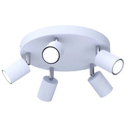 Plafoniera spot 5xGU10 blu metallo Fun Luminex