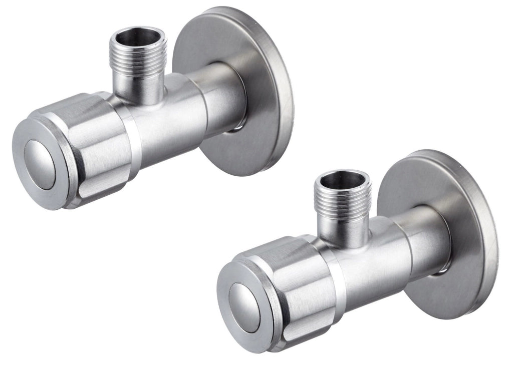 Rubinetto di Arresto da 1/2 in Acciaio Inox Satinato Nilo