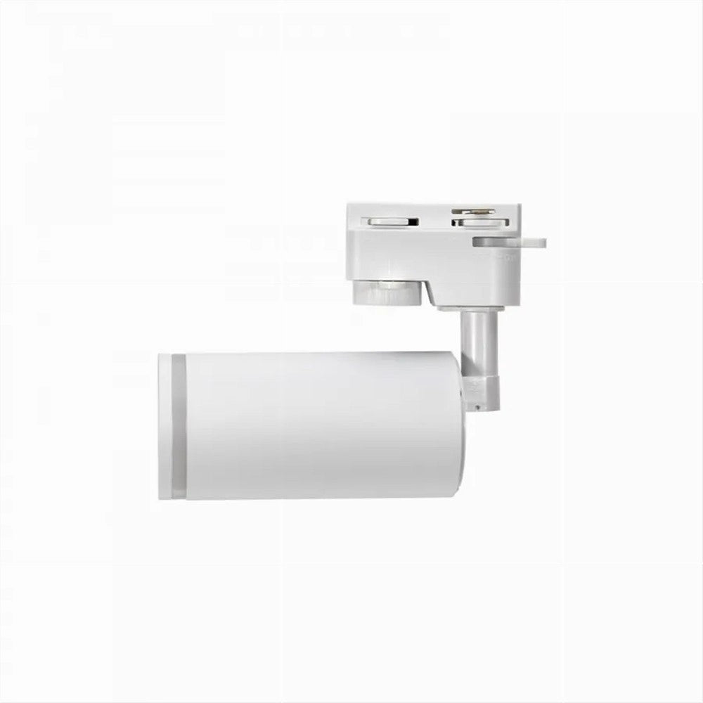 Trade Shop - Lampada Portafaretto Cilindrico Per Binario Monofase Orientabile Attacco Gu10 194c - Bianco