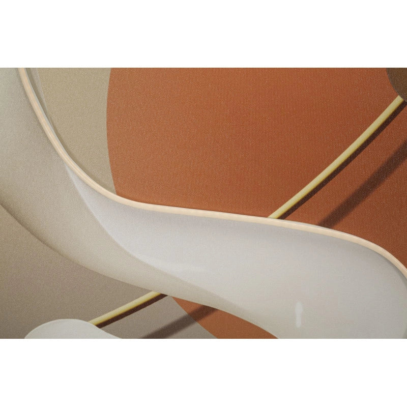 Stampa Con Led Su Tela Abstract -b- cm 80x4x120
