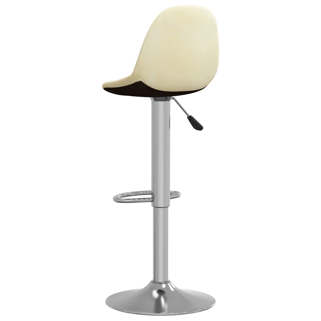 Sgabelli da Bar 2 pz Crema in Tessuto 333383