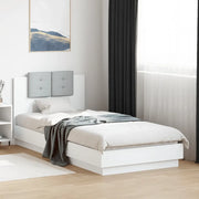 Giroletto con Testiera e LED Bianco 90x200 cmcod mxl 114698