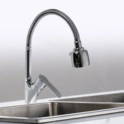 Trade Shop - Rubinetto Lavello Cucina Monocomando Doccetta Doppio Getto Ottone Cromato 52342 -