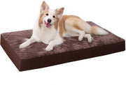 Matrimoniale Culla per Cani Grande, Cuscino per Cani XXL Lavabile, Materasso per Cani morbido, Materasso per Cani con Copertura Rimovibile in Cioccolato 120x75x9cm