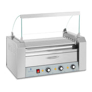 Griglia per salsicce con 7 rulli 12 salsicce cassetto scaldavivande 1765 watt acciaio inox 14_0001920