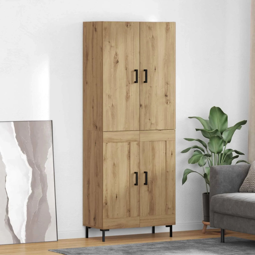 Credenza | Madia | Buffet da pranzo | Armadio da pranzo Rovere artigianale 69,5 x 34 x 180 cm