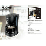 Trade Shop - Macchina Per Caffe' 10 Tazze 680 Watt 1.2 Lt Americano Ottima Qualita' Hoomei -