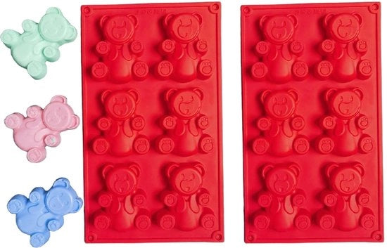 Silicona forma per muffin e cupcake 2 in 1, per torta al cioccolato, per zeppole e per gelato, accessorio da cucina rosso