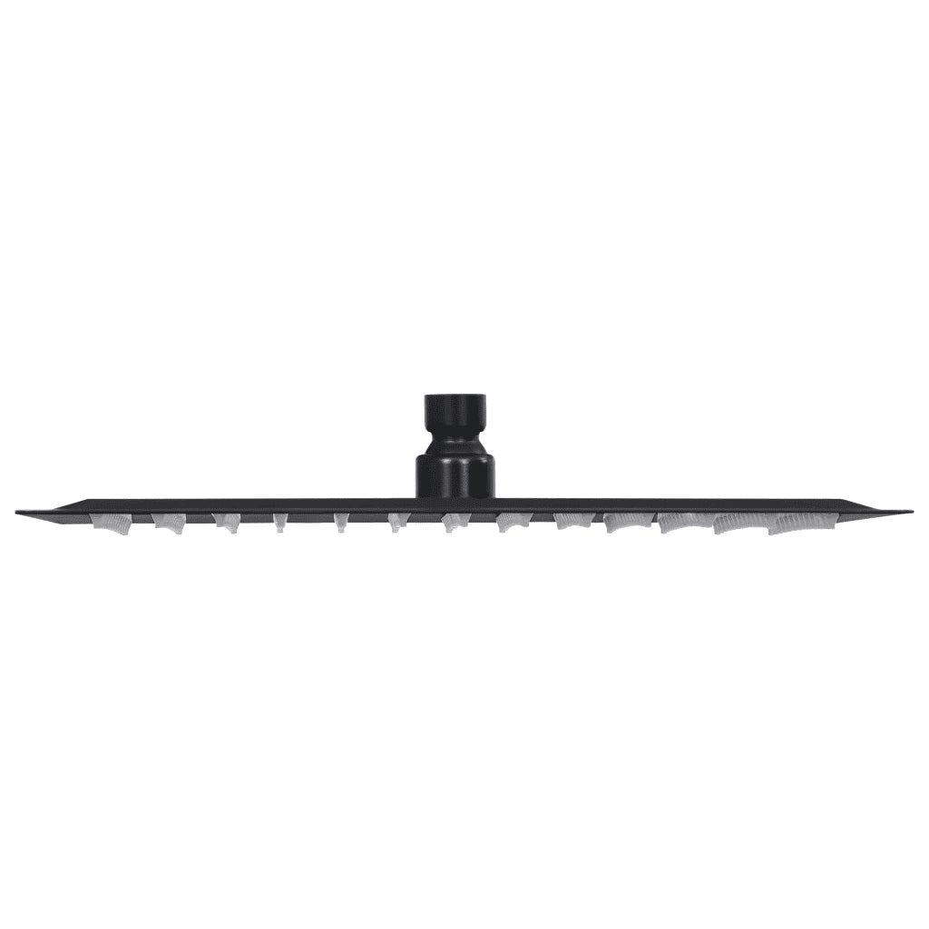 Testa Doccia a Pioggia in Acciaio Inox 30x30 cm Quadrata Nera 147697