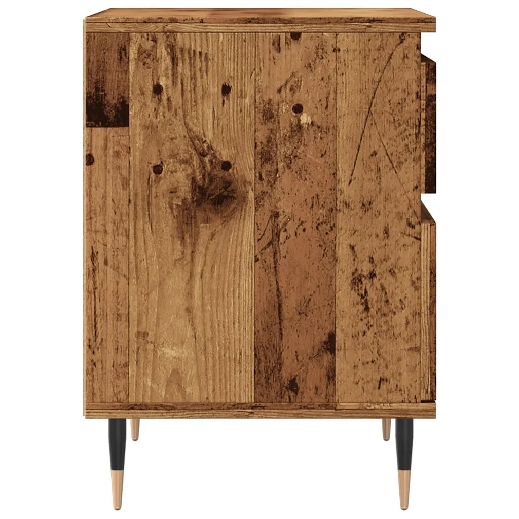 Comodino-Tavolino da notte Legno Antico 40x35x50 cm in Legno Multistrato 785893