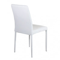 Sedia Blossom 41x50x91 h cm in Similpelle Bianco