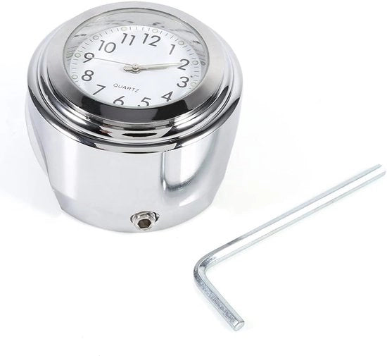 Orologio da Guida per Motocicletta - Acqua Resistente - Precisione dell'Ora - Bianco