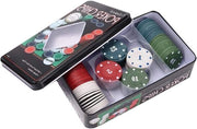 100 pezzi di Poker Chips LV per uso educativo familiare - Scatola di conservazione inclusa.