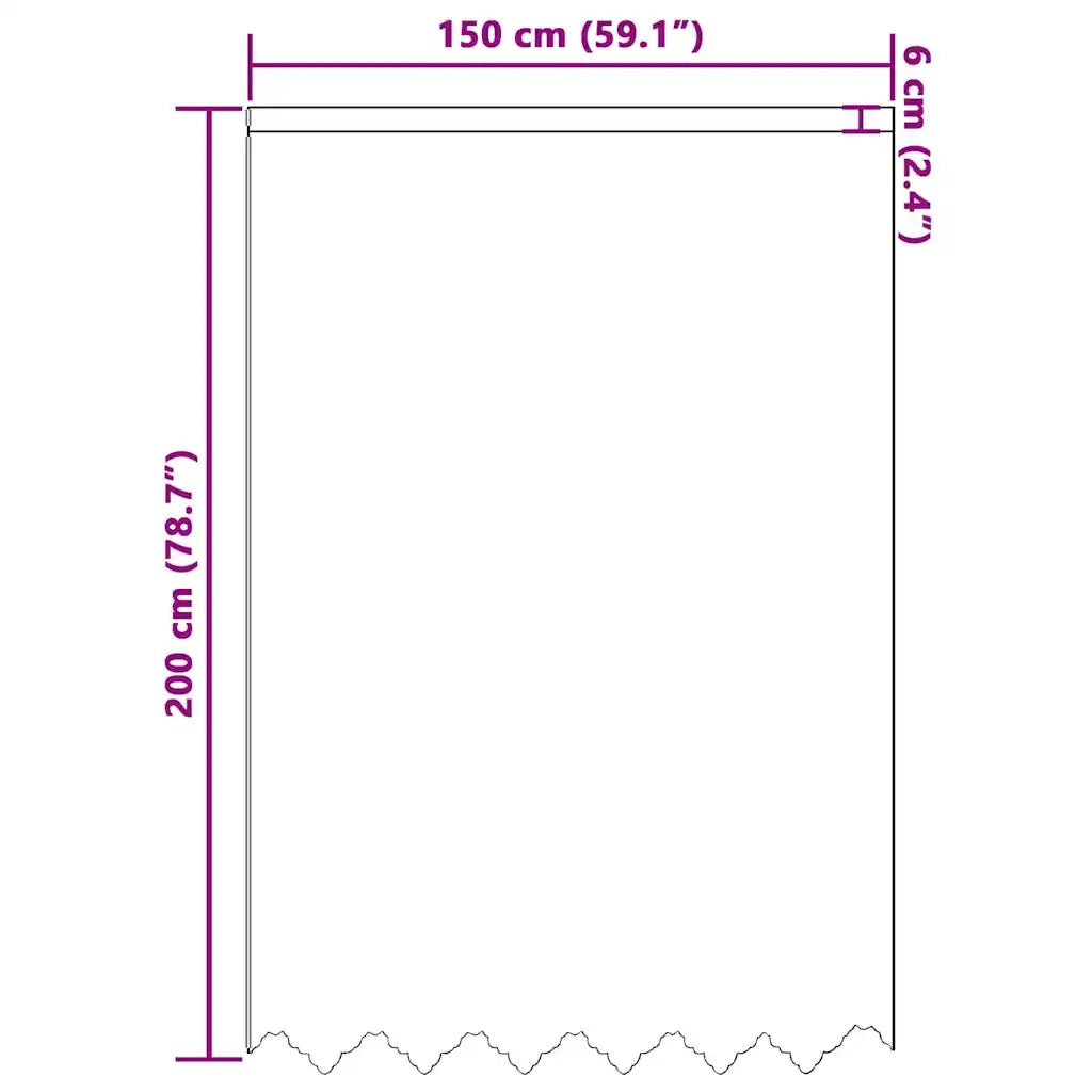 vidaXL Tende con tende Bianco Poliestere