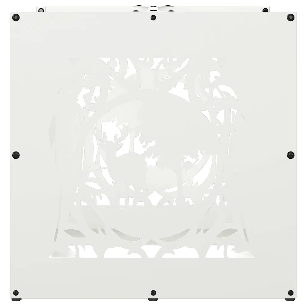 Rastrelliera per Legna da Ardere Bianca 40x40x40 cm CFW7632841