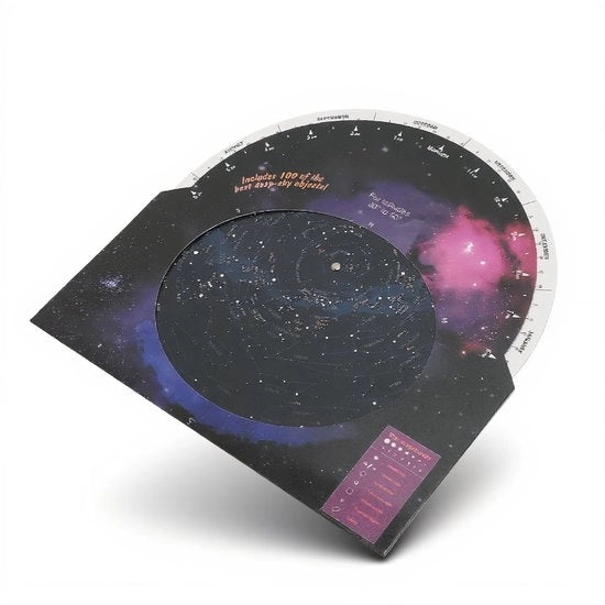 Accessorio Astronomico - Mappa Stellare - Facile da Utilizzare - 100 Gruppi Stellari - Nebulose/Ammassi Stellari - Adatto per Latitudini Settentrionali - Guida alle Stelle