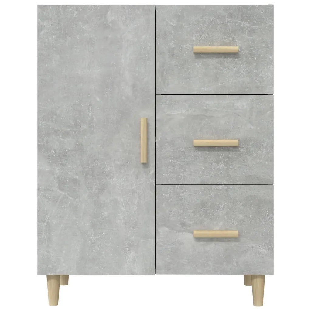 Credenza Grigio Cemento 69,5x34x90 cm in Legno Multistrato 812172