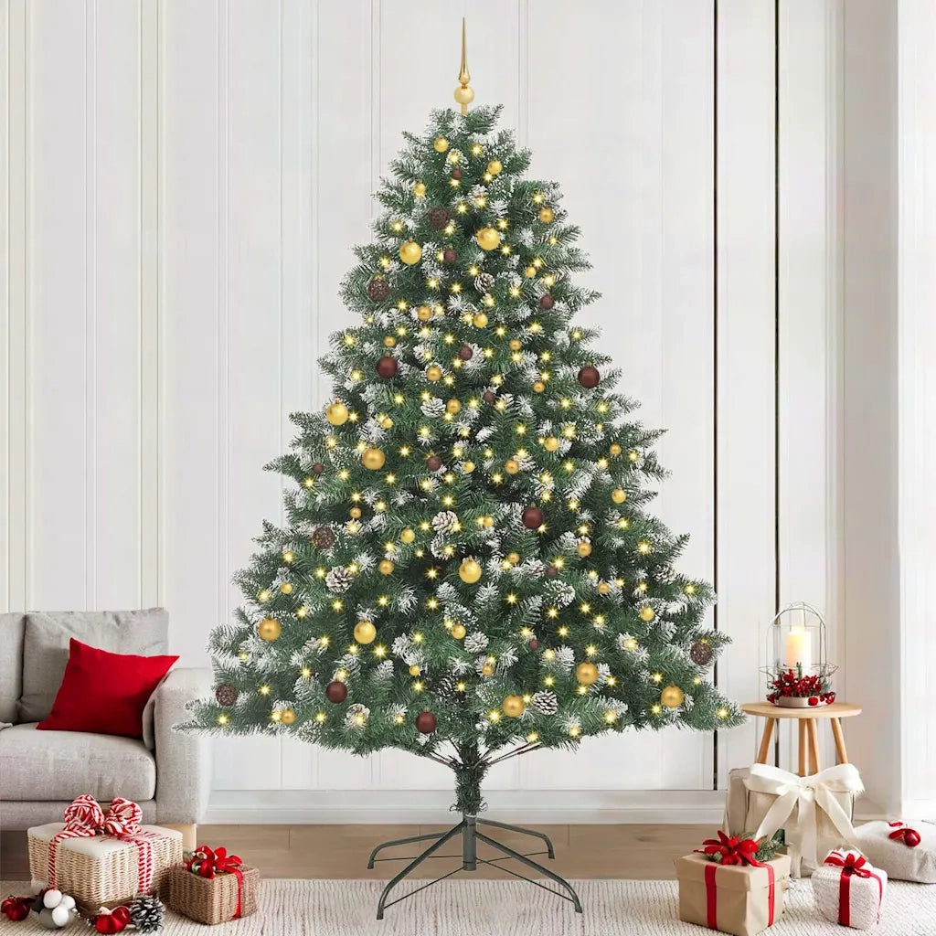 Albero di Natale artificiale con 300 LED Verde 240 cm 3395254