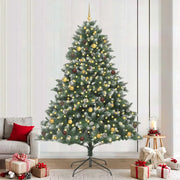 Albero di Natale artificiale con 300 LED Verde 240 cm 3395254