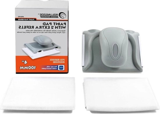 Kit per verniciare 4 pollici Pad per tagliare con 2 riempimenti per parete plafondo finestre tagliare Pad per verniciare