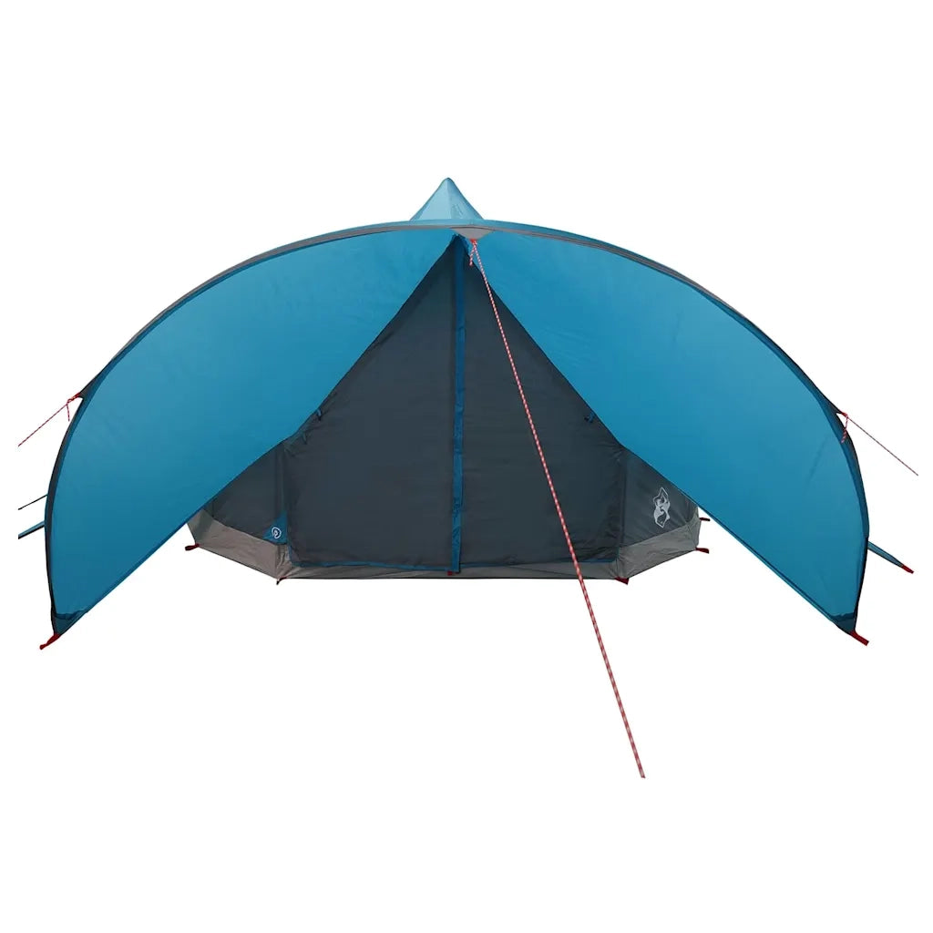 Tenda Teepee per 7 Persone Blu e Grigio 600 x 600 x 347 cm