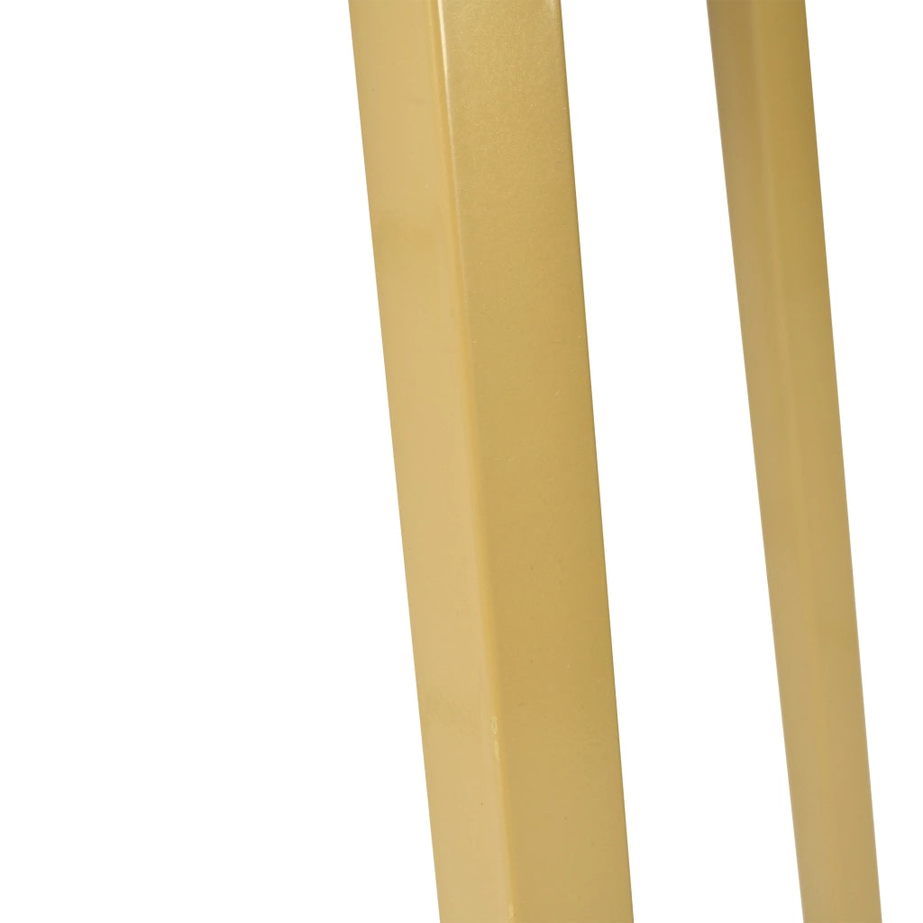 TAVOLO da pranzo rotondo 80 cm in MDF bianco con base in metallo