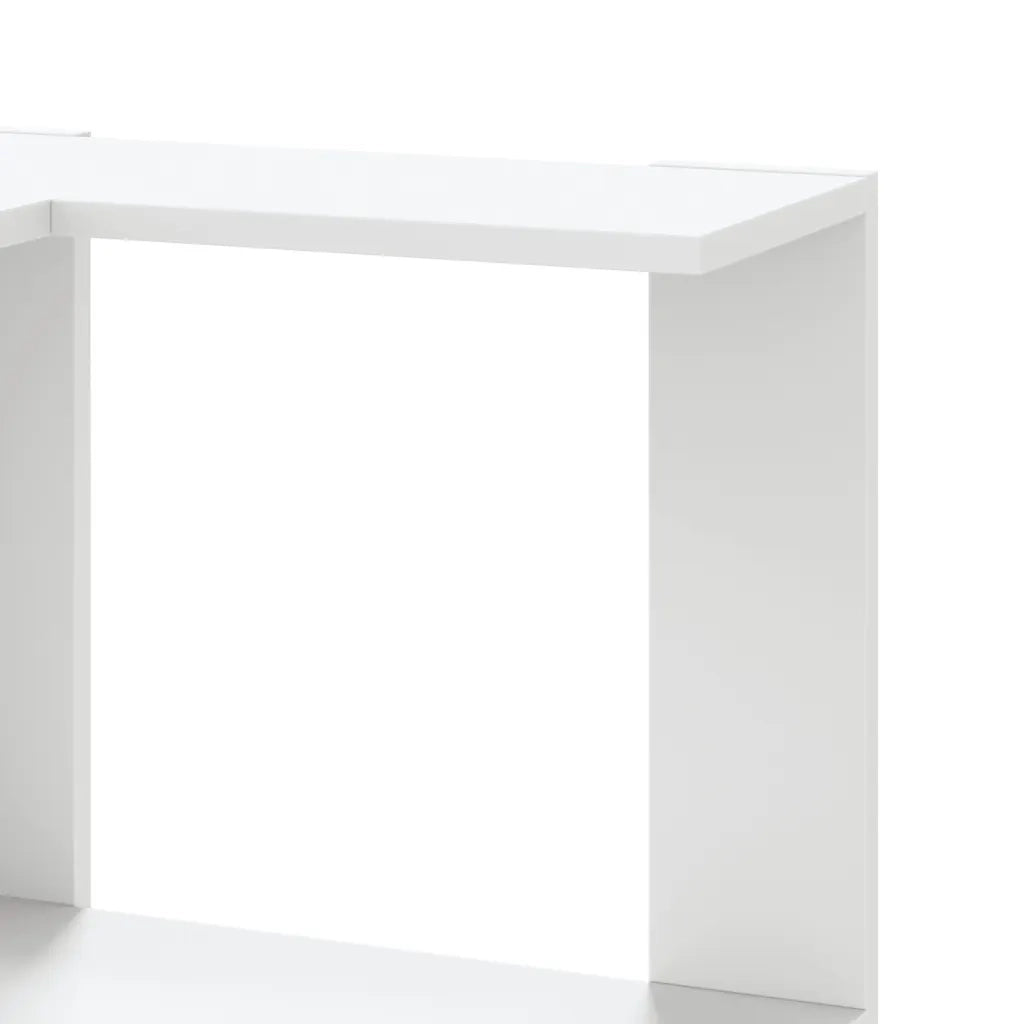 vidaXL Libreria Angolare 5Ripiani Bianca 50x50x179cm Legno Multistrato