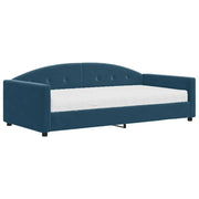 Divano letto | Sof¨¤ letto | Letto singolo con Materasso Blu 100x200 cm in Velluto