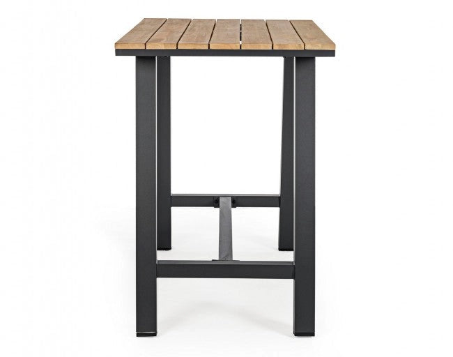 Tavolo da Giardino 131x73x101h cm Bar Skipper Naturale/Antracite