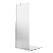 Parete doccia Walk In 90CM H190 Vetro Trasparente con Trattamento Anticalcare mod. Flip
