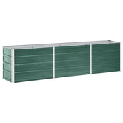 Fioriere | Cassetta per fiori | Letto Rialzato in Acciaio Zincato 240x40x45 cm Verde