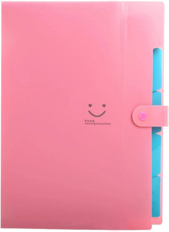 Organizzatore di documenti - Mappen per A4 per ufficio - Organizzatore di documenti con 5 contenitori - Cartella espandibile con chiusura magnetica - Adatta per uffici domestici - 32,5 cm * 24 * 1,7 cm
