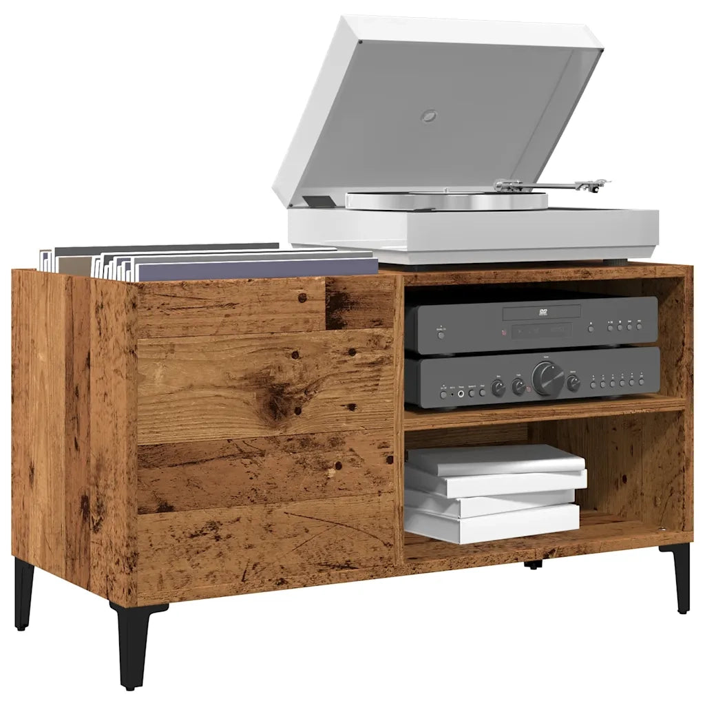 Mobile Porta Dischi Legno Antico 84,5x38x48cm Legno Multistrato 857165