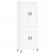 Buffet credenza cassettiera armadio mobile contenitore organizer cucina soggiorno salotto alto 69,5 x 34 x 180 cm legno ingegnerizzato bianco 02_0032594