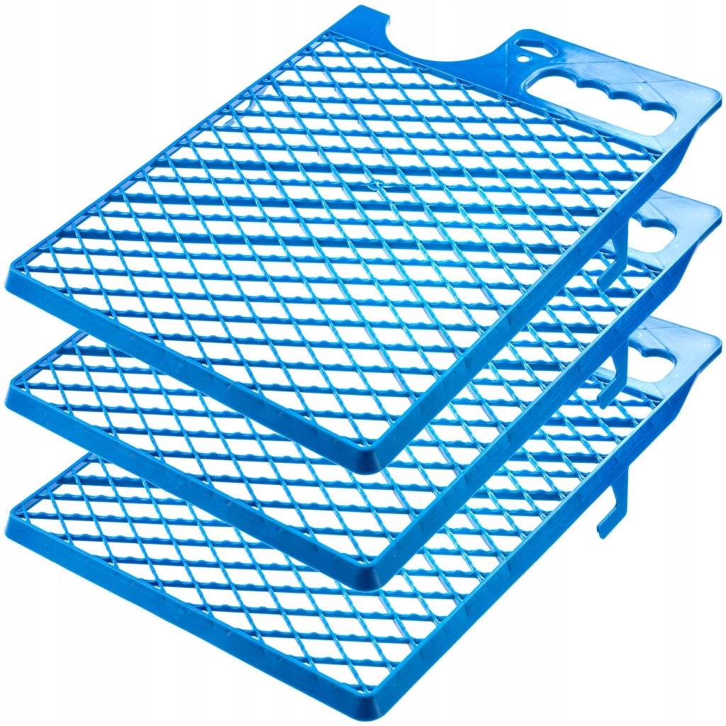 Griglia per pittura grande KADAX 280x390 mm per rullo da 25 cm, 3 pezzi con supporto per secchio