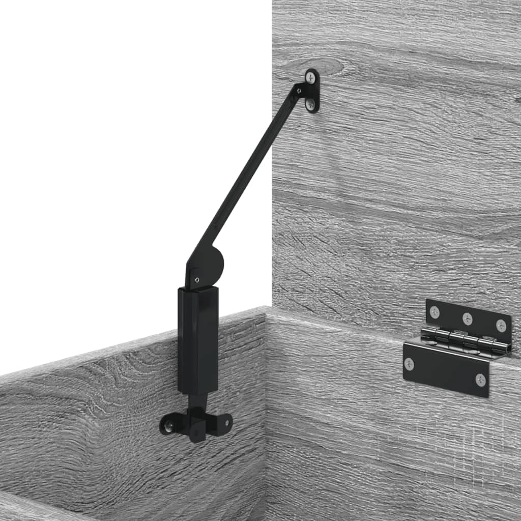Panca portascarpe mobiletto porta-stivali cassettiera mensola mobile da ingresso rovere Sonoma 60 x 30 x 45 cm legno ingegnerizzato grigio 02_0023008