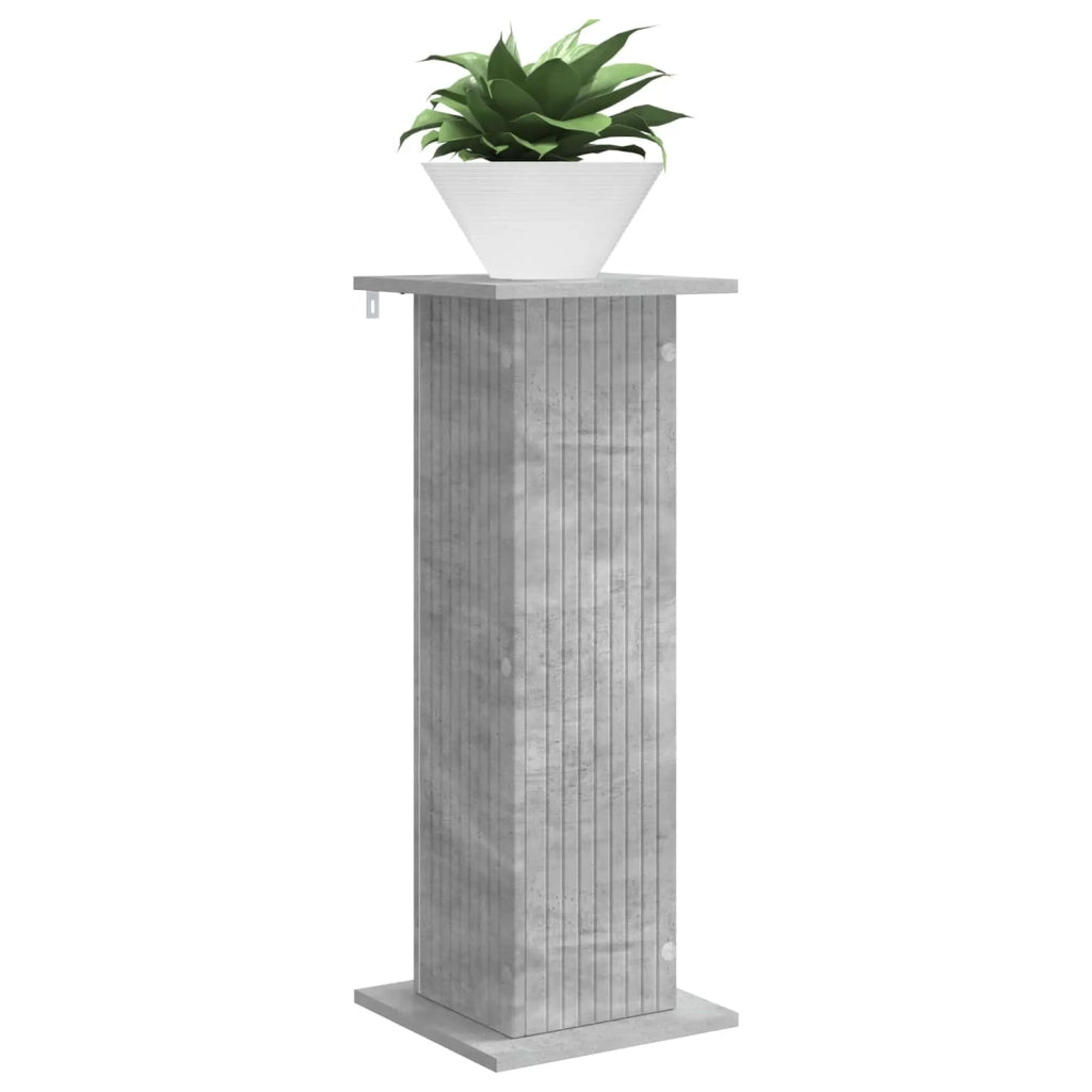 Supporto per piante Grigio Cemento 30,5 x 30 x 80,5 cm