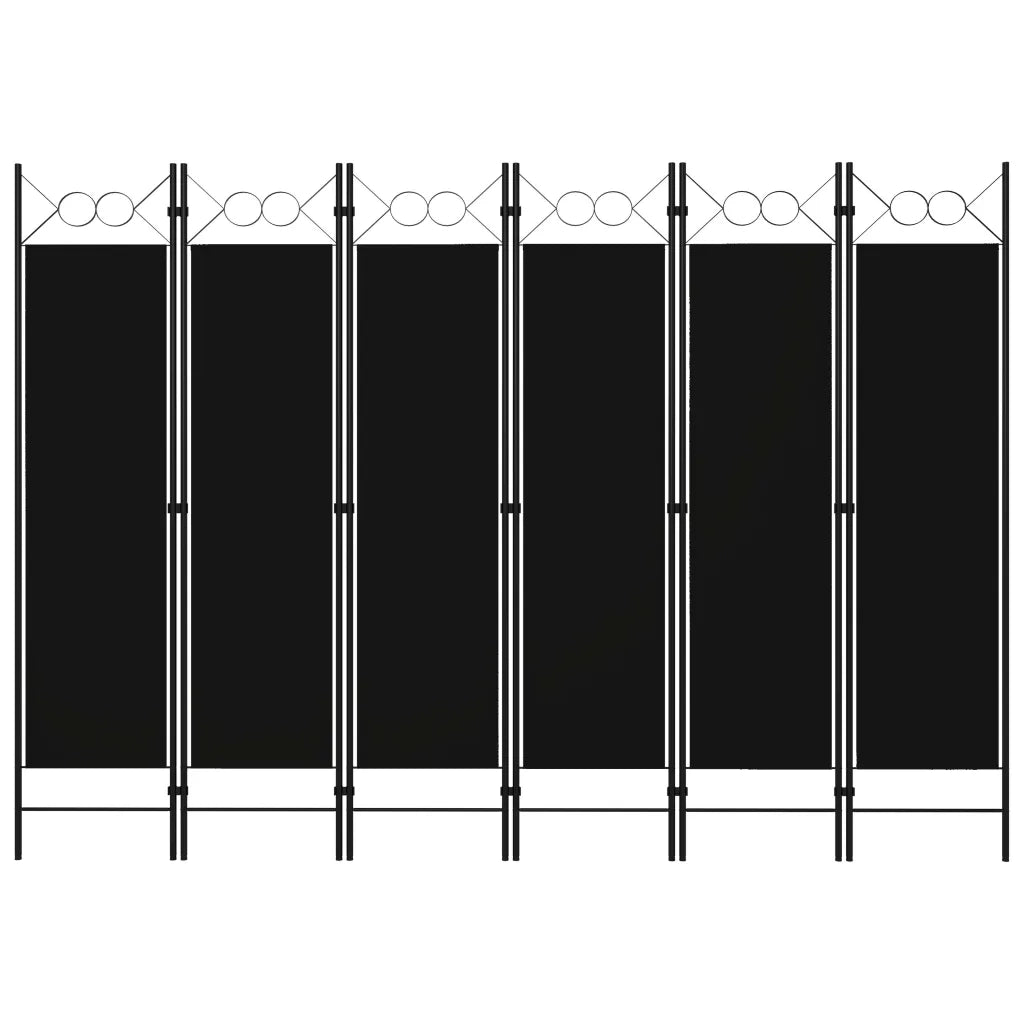Paravento a 6 Pannelli Nero 240x180 cmcod mxl 120896
