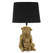 Lampada da Tavolo Cane 1, Nero, Poliresina, 26x26x43,8 cm