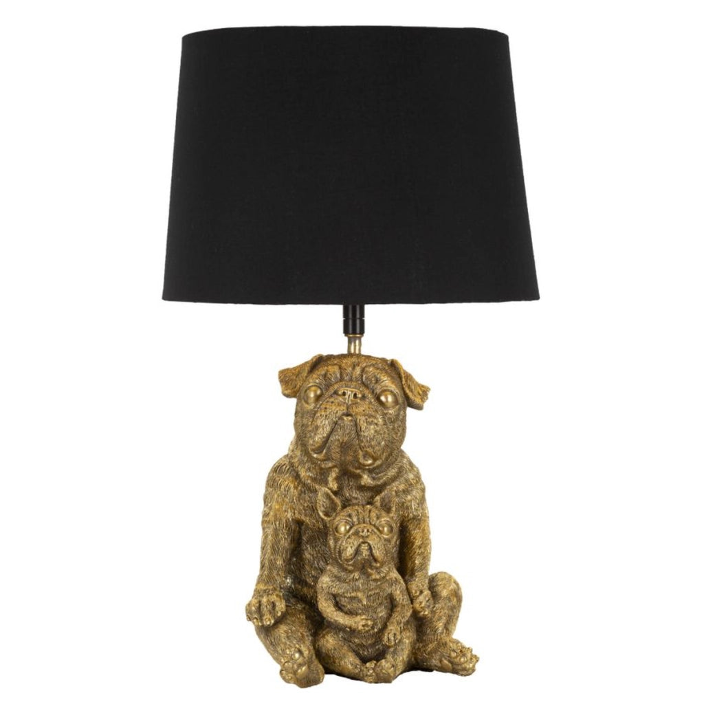 Lampada da Tavolo Cane 1, Nero, Poliresina, 26x26x43,8 cm