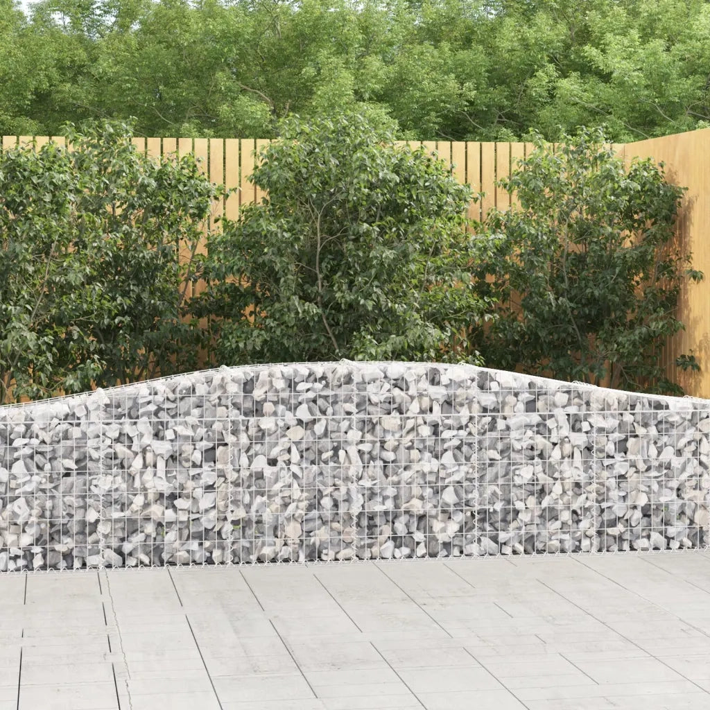 Cesti Gabbioni ad Arco 25 pz 400x30x60/80 cm Ferro Zincatocod mxl 76029