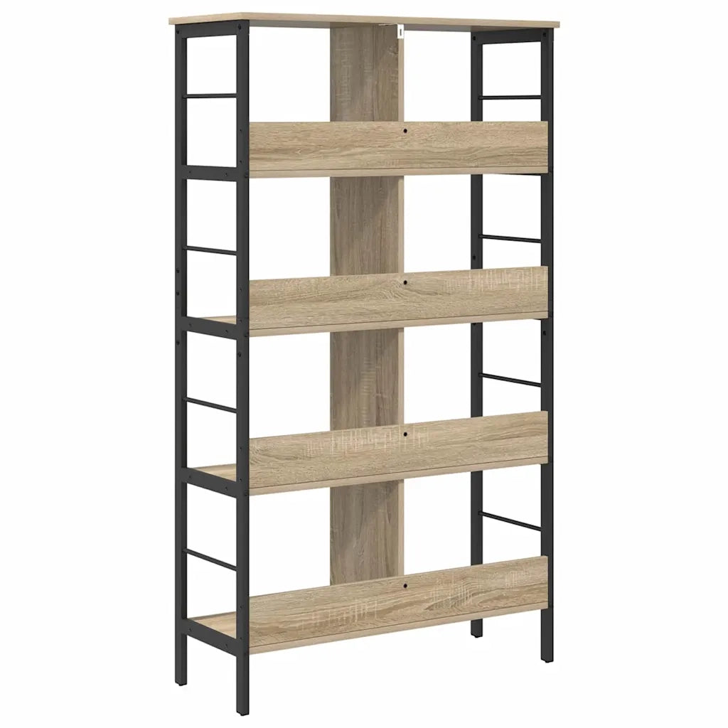 Libreria-Scaffale per Libri-Mobile di Stoccaggio Rovere Sonoma 82 x 32 x 144,5 cm Legno multistrato
