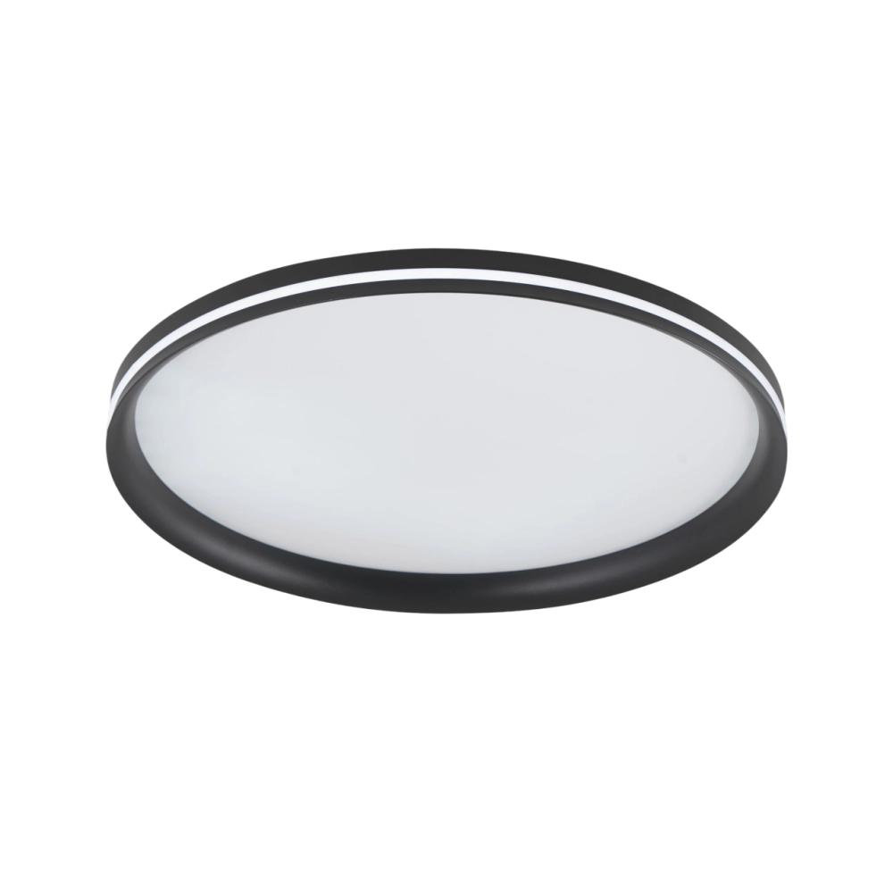 Isy - Applique da soffitto a LED in alluminio Fabas Luce - Led integrato 64W IP20 Nera