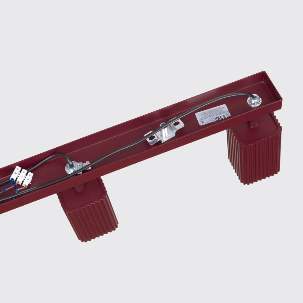 Plafoniera RAYO 4L bordeaux