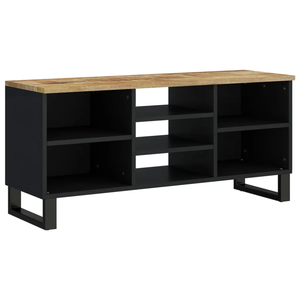 Mobile TV 100x33x46cm Legno Massello Mango e Legno Multistratocod mxl 127153