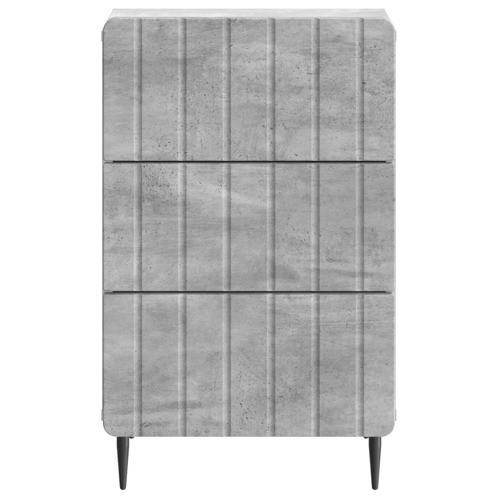 Armadio da Notte con cassetto Grigio Cemento 43x 41 x 68 cm 894328