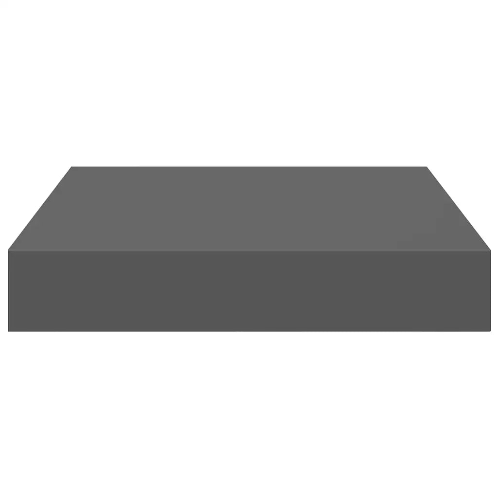 Scaffali a Parete 4 pz Grigio Lucido 23x23,5x3,8 cm in MDF 323783