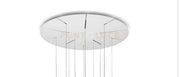 BEBA MONTATURA TONDA 10 LUCI ELETTRIFICATO CAVO TRASPARENTE LUNGHEZZA REGOLABILE D.80CM